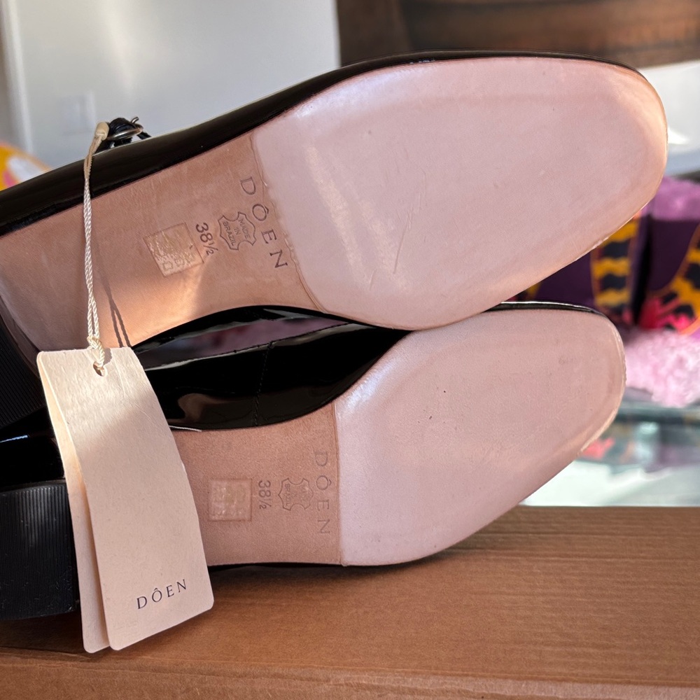 Doen Mary Jane Patent Heel New In Box 38.5 - Picture 4 of 7
